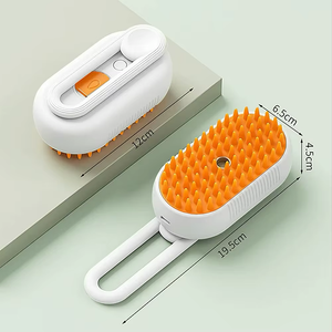 Cepillo de vapor 3 en 1 en color blanco, con medidas